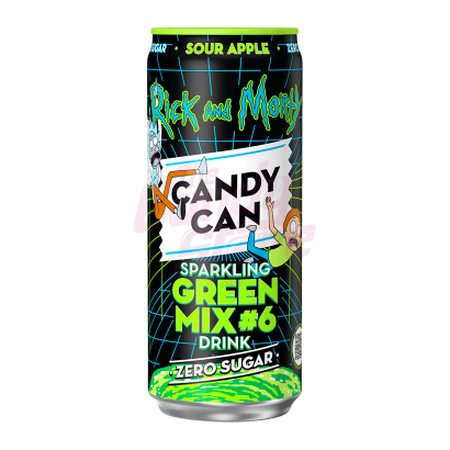 Напій Candy Can Rick and Morty Sour Apple Zero Sugar 330ml - Retromagaz