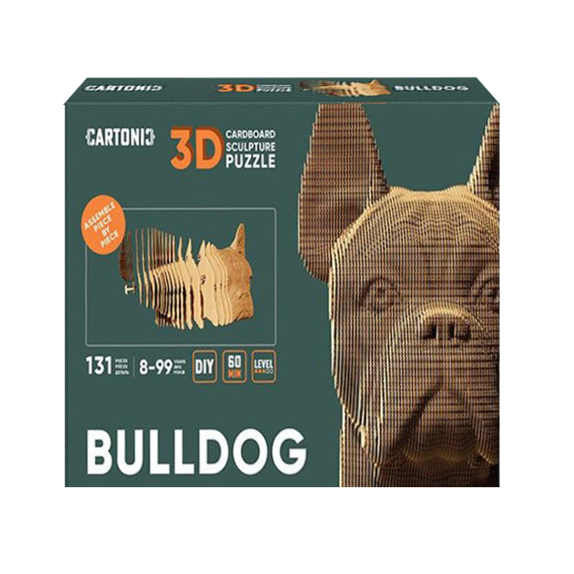 Пазлы Картонный конструктор Cartonic 3D Puzzle BULLDOG - Retromagaz