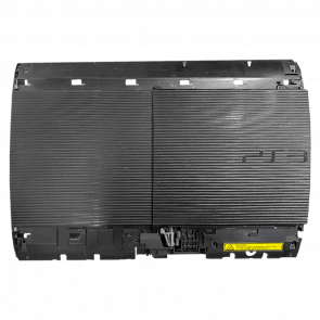Корпус Sony PlayStation 3 Super Slim Верхня Частина Корпуса без Глянцевих Накладок Black Б/У Хороший - Retromagaz