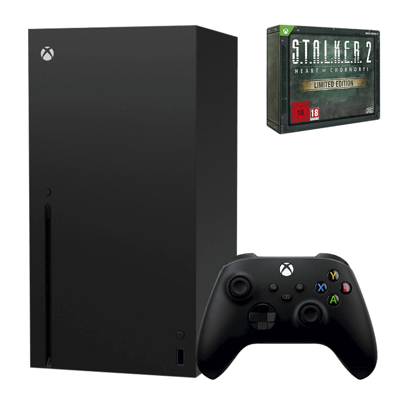 Набор Консоль Microsoft Xbox Series X 1TB Black Новый  + Игра S.T.A.L.K.E.R. 2: Серце Чорнобиля (Heart of Chornobyl) Limited Edition Українська Озвучка - Retromagaz