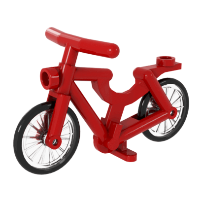 Транспорт Lego Велосипед 1-Piece Wheels 4719c02 4558856 6350697 4622574 6163986 Red 1шт Б/У Хороший - Retromagaz