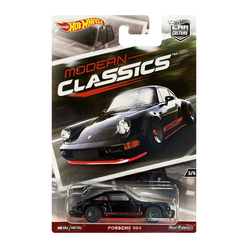 Машинка Premium Hot Wheels Porsche Porsche 964 Modern Classics 1:64 DWH67 Black - Retromagaz