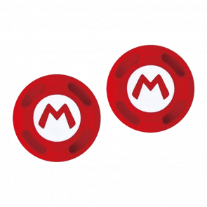 Накладки на Стики 2шт RMC Super Mario PlayStation 5 4 3 2 1 Xbox Series One 360 Switch 2 Red - Retromagaz