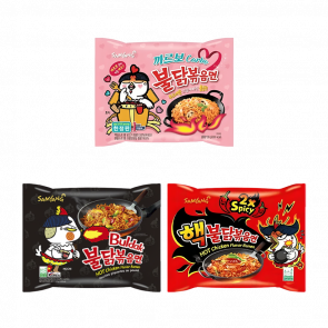 Набор Перцу Маловато! (Samyang Buldak Carbonara + Hot Chicken + 2х Hot Chicken) Набор Перцу Маловато! (Samyang Buldak Carbonara + Hot Chicken + 2х Hot Chicken) - Retromagaz