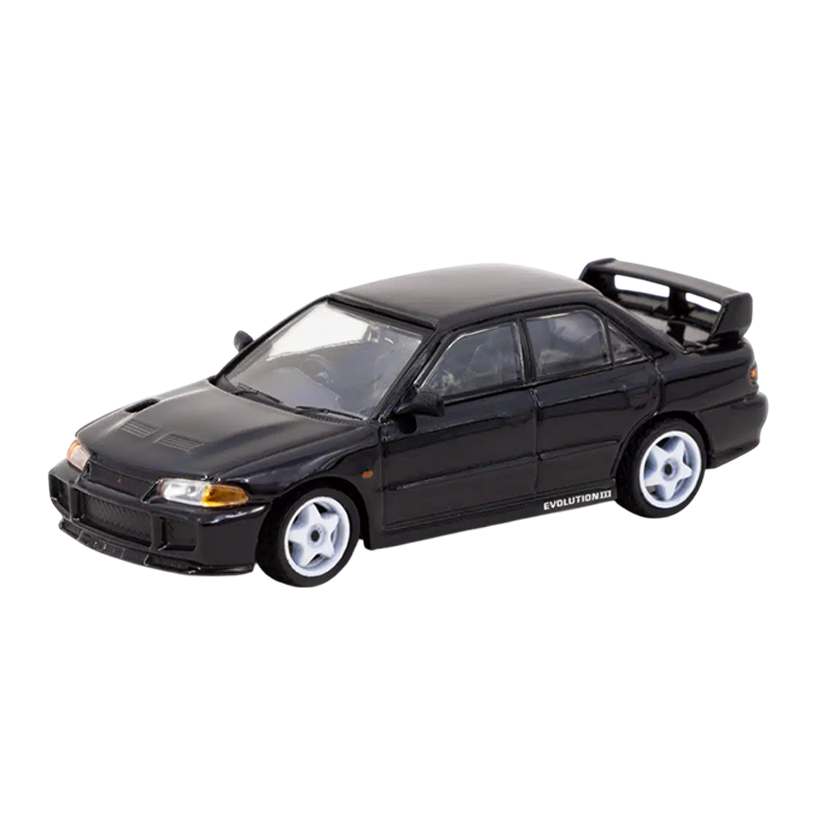 Машинка Premium Tarmac Works Mitsubishi Mitsubishi Lancer GSR Evolution III GLOBAL64 1:64 T64G-050-BK Black - Retromagaz