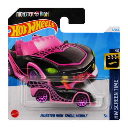 Машинка Базова Hot Wheels Screen Time Monster High Ghoul Mobile 1:64 HTC80 Black - Retromagaz