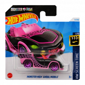 Машинка Базова Hot Wheels Screen Time Monster High Ghoul Mobile 1:64 HTC80 Black - Retromagaz