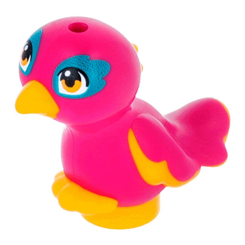 Фігурка Lego Повітря Bird Friends Elves Pepper Feet Joined with Magenta Body Animals 35074pb02 1 6211857 Bright Light Orange Б/У - Retromagaz