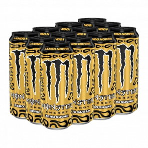 Набор Напиток Энергетический 12шт Monster Energy Lando Norris Formula 1 Limited Gold Edition Zero Sugar 500ml - Retromagaz