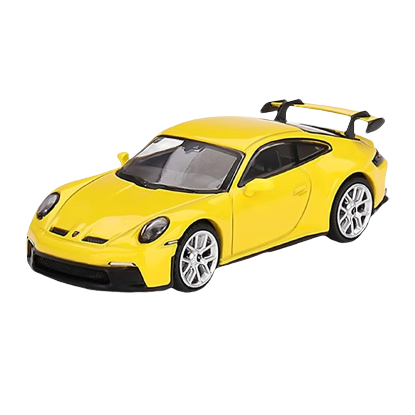 Машинка Premium MINI GT Porsche Porsche 911 (992) GT3 1:64 Yellow - Retromagaz