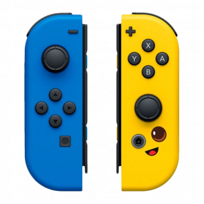 Контроллеры Беспроводной Nintendo Switch Joy-Con Fortnite Limited Edition Yellow Blue Б/У - Retromagaz