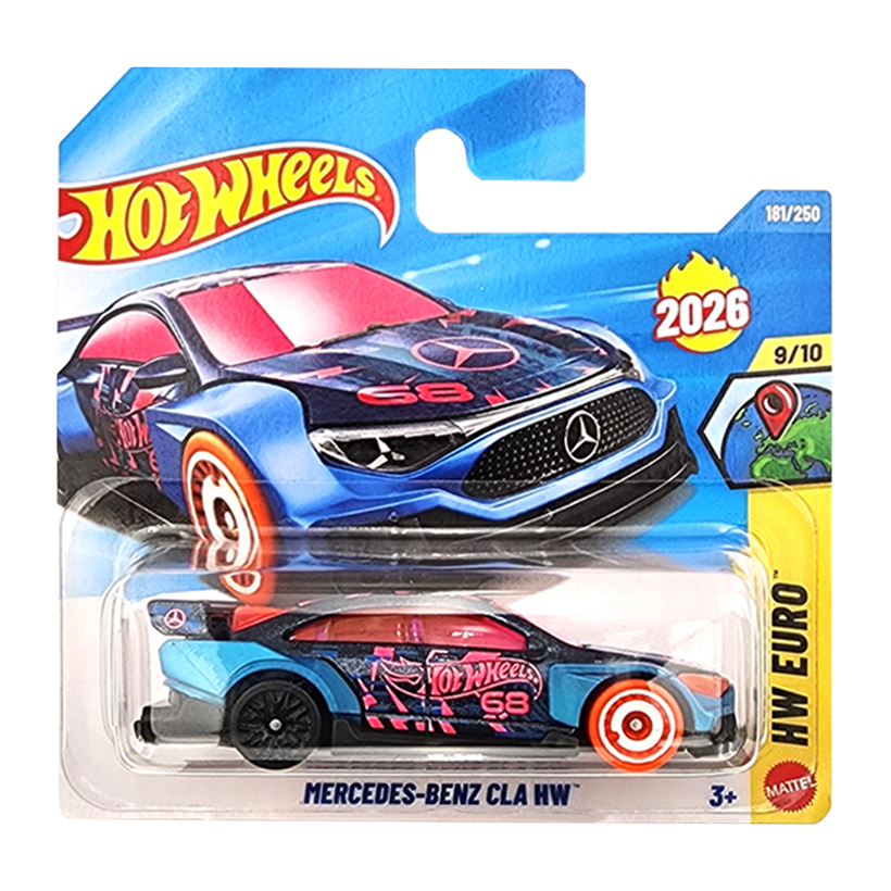 Машинка Базова Hot Wheels Mercedes-Benz CLA HW HW Euro 1:64 JJH63 Blue - Retromagaz
