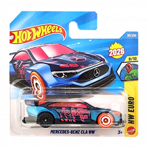 Машинка Базовая Hot Wheels Mercedes-Benz CLA HW HW Euro 1:64 JJH63 Blue - Retromagaz