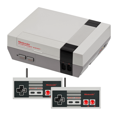 Набор Консоль Nintendo NES FAT Europe Grey Б/У + Геймпад Проводной Grey 2.7m 2 шт Б/У - Retromagaz