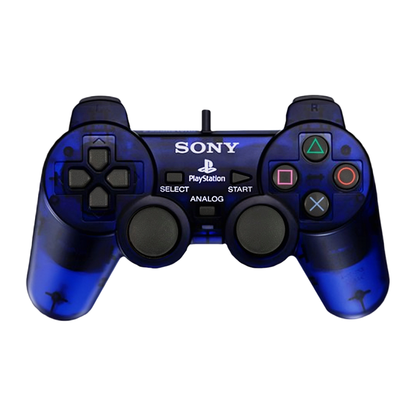 Геймпад Проводной Sony PlayStation 2 SCPH-10010 DualShock 2 Midnight Blue 2.5m Б/У - Retromagaz