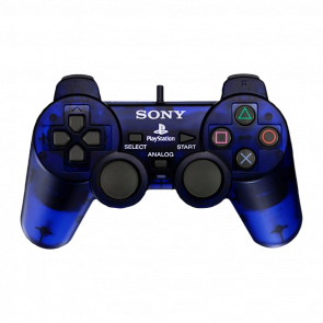 Геймпад Дротовий Sony PlayStation 2 SCPH-10010 DualShock 2 Midnight Blue Б/У - Retromagaz