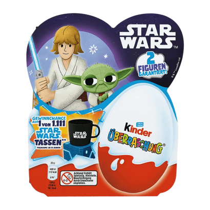 Шоколадне Яйце Kinder Joy Бокс Зоряні Війни Star Wars 4 Яйця 80g - Retromagaz