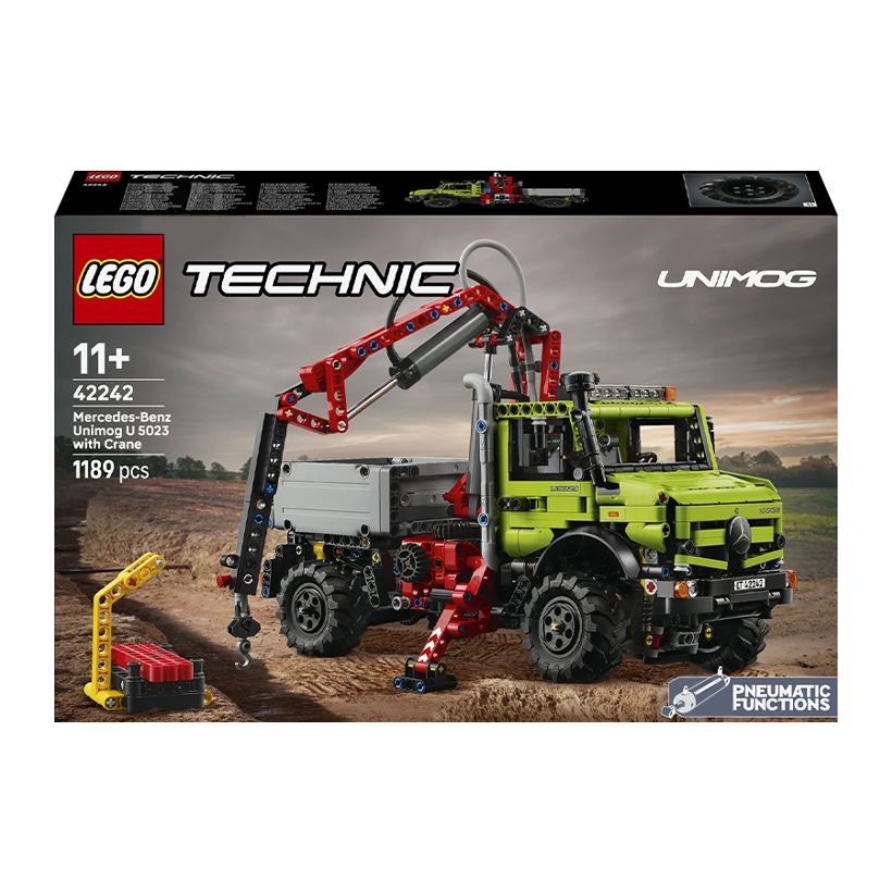 Конструктор Lego Mercedes-Benz Unimog U 5023 with Crane Technic 42242 Новый - Retromagaz