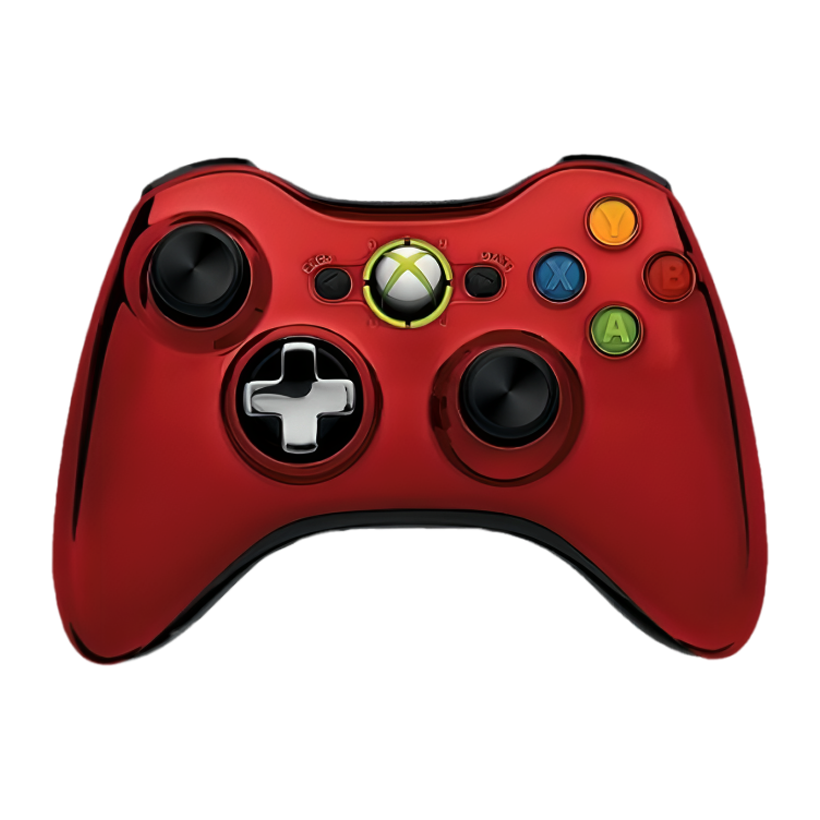 Геймпад Бездротовий Microsoft Xbox 360 Chrome Series Red Б/У - Retromagaz