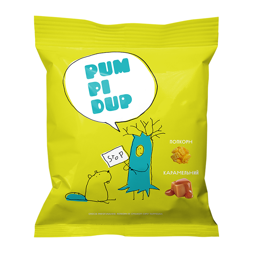 Попкорн Pumpidup Карамельный 90g - Retromagaz