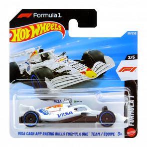 Машинка Базова Hot Wheels Visa Cash App Racing Bulls Formula One Team 1:64 JJJ35 White - Retromagaz