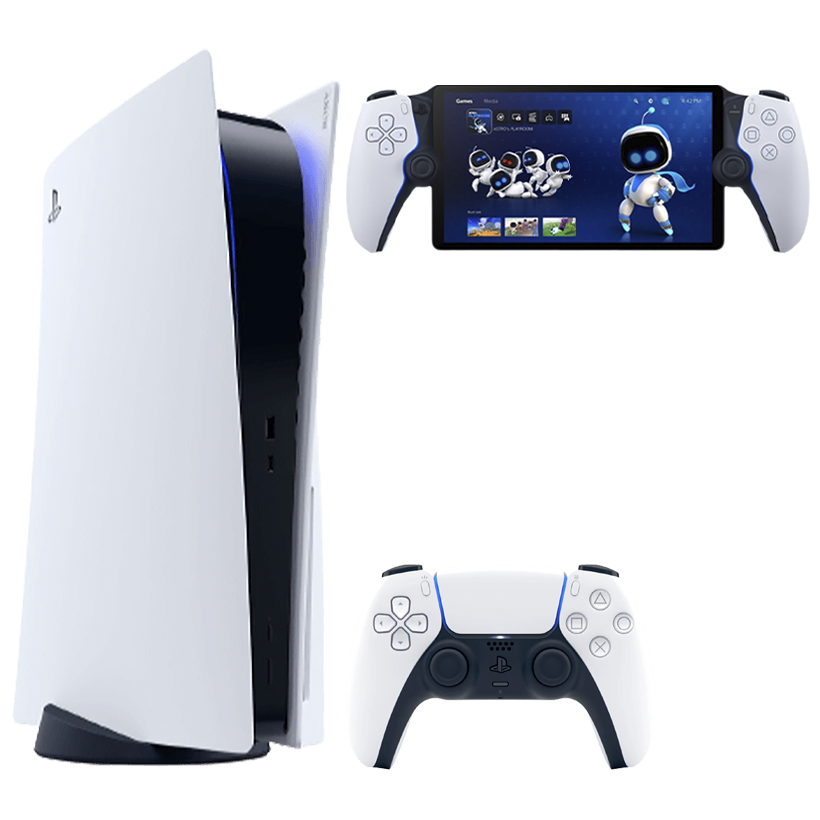 Набор Консоль Sony PlayStation 5 Blu-ray 825GB White Новый + PlayStation Portal - Retromagaz