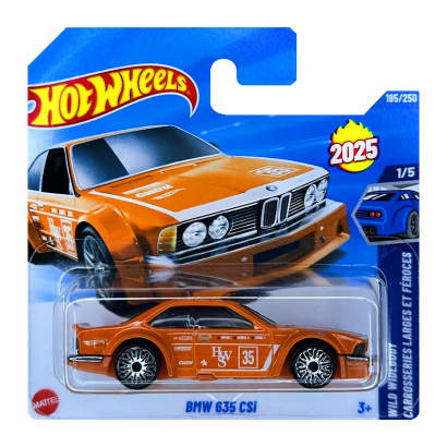 Машинка Базовая Hot Wheels BMW 635 CSi Wild Widebody 1:64 JBB84 Orange - Retromagaz