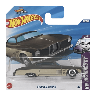 Машинка Базовая Hot Wheels Fish'd & Chip'd Treasure Hunts Designed By 1:64 JBC21 Brown - Retromagaz