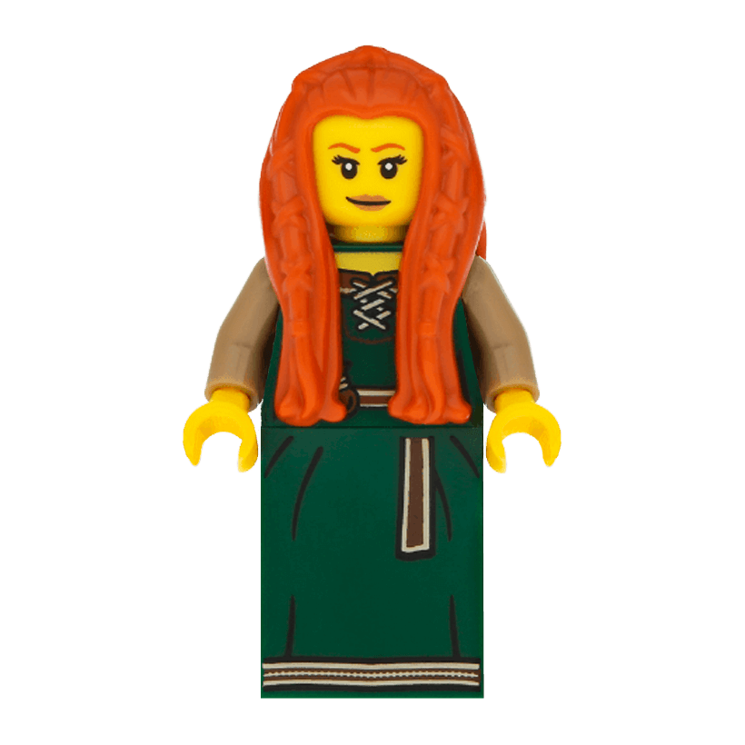 Фігурка Lego Series 9 Forest Maiden Collectible Minifigures col09-15 col143 Б/У - Retromagaz