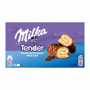 Рулет Milka Tender с Молочной Начинкой (5 Бисквитов) 185g - Retromagaz