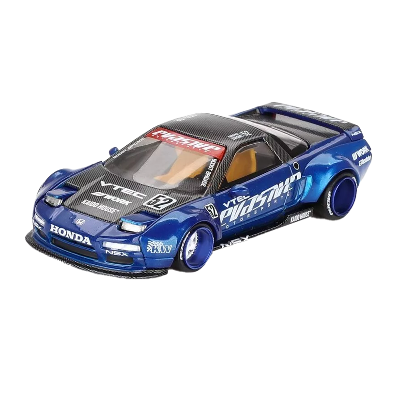 Машинка Premium Kaido House x MiNI GT Honda NSX Evasive V2 1:64 KHMG137 Blue - Retromagaz