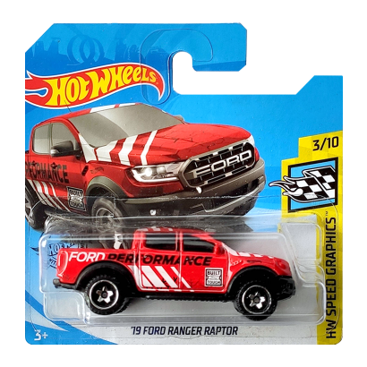 Машинка Базова Hot Wheels '19 Ford Ranger Raptor Speed Graphics 1:64 GHF33 Red - Retromagaz