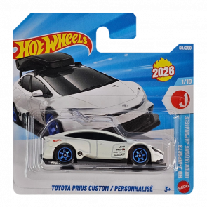 Машинка Базовая Hot Wheels Toyota Prius Custom HW J-Imports 1:64 JJH37 White - Retromagaz