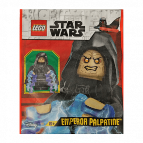 Конструктор Lego Фигурка Emperor Palpatine Spongy Cape Paper Bag Star Wars 912402 sw1263 Новый - Retromagaz