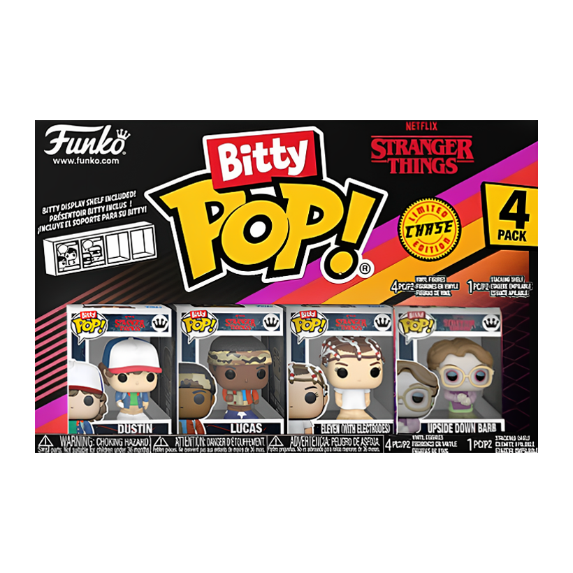 Пак Фігурок FUNKO POP! Bitty Pop! Stranger Things Дастін Upside Down Barb Chase 23mm 83662 - Retromagaz
