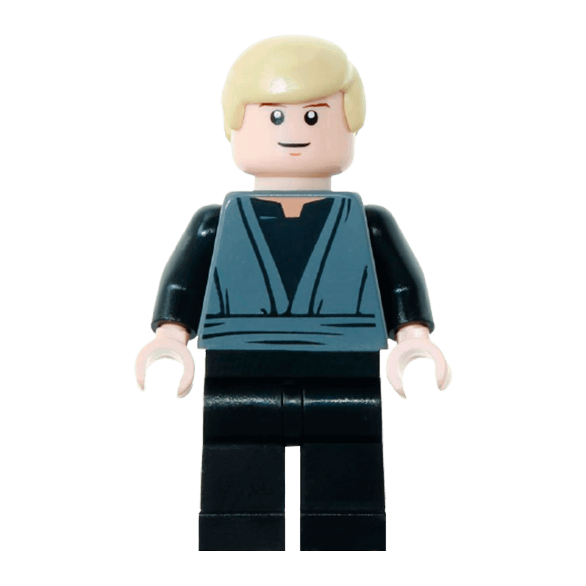 Фігурка Lego Star Wars Джедай sw0395 1 Новий Luke Skywalker Dark Bluish Gray Jedi Robe - Retromagaz