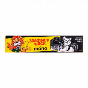 Чипсы Золотистые x mono со Вкусом Черной Икры 165g - Retromagaz