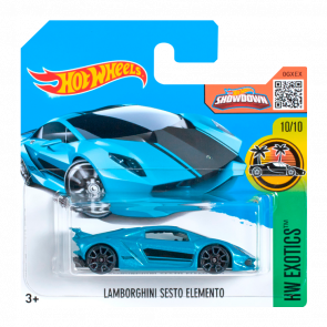 Машинка Базовая Hot Wheels Lamborghini Sesto Elemento Exotics 1:64 DHR02 Blue