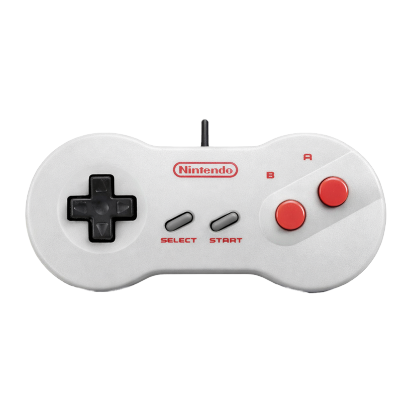 Геймпад Проводной Nintendo Famicom Dendy HVC-102 NES Grey 1m Б/У - Retromagaz