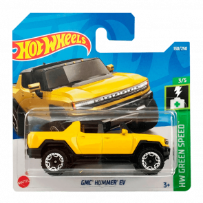 Машинка Базовая Hot Wheels GMC Hummer EV Green Speed 1:64 HCT03 Yellow
