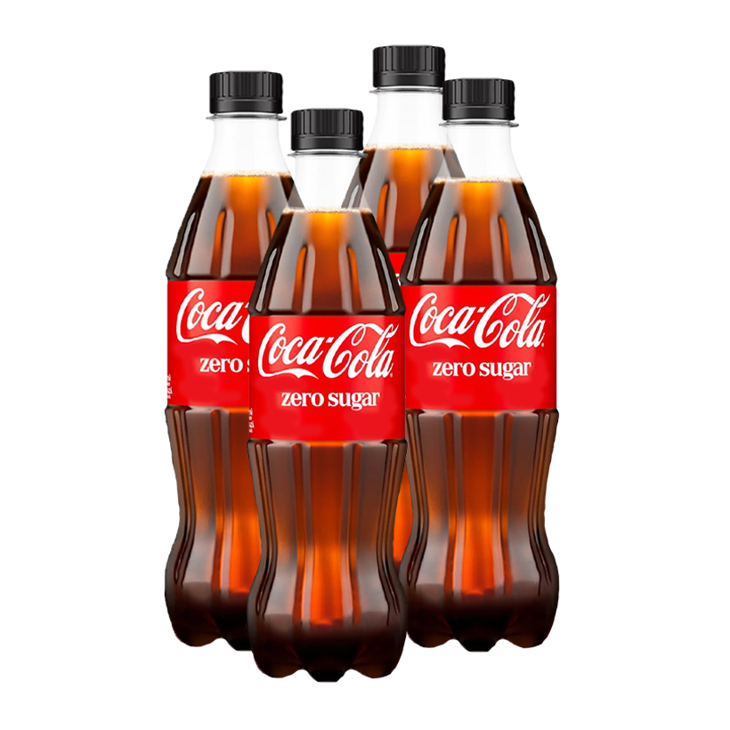 Набор Напиток 4шт Coca-Cola Zero Sugar 500ml - Retromagaz
