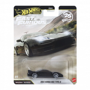 Машинка Premium Hot Wheels 2003 Honda NSX Type-R Fast & Furious 1:64 JHW75 Black - Retromagaz
