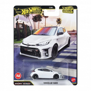 Машинка Premium Hot Wheels Toyota GR Yaris Boulevard 1:64 JHW19 White - Retromagaz