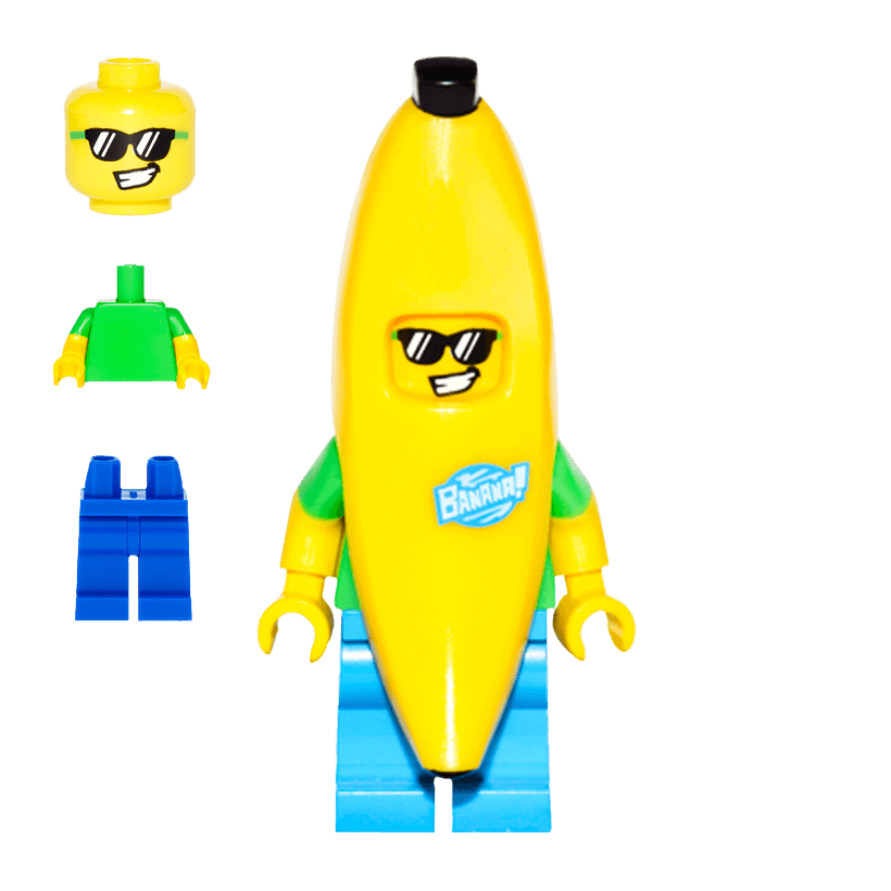 Фигурка Lego Series 16 Banana Suit Guy Collectible Minifigures col16-15 col258 Б/У - Retromagaz