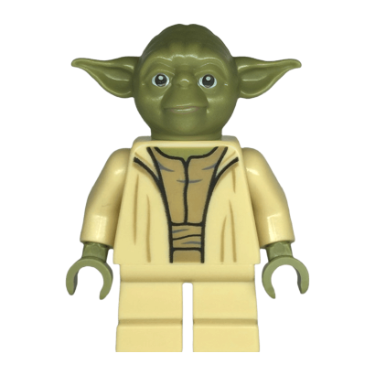 Фігурка Lego Джедай Yoda Olive Green Open Robe Star Wars sw1288 75360 Б/У - Retromagaz