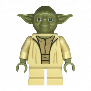 Фигурка Lego Джедай Yoda Olive Green Open Robe Star Wars sw1288 75360 Б/У