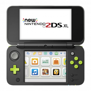 Консоль Nintendo 2DS XL New Модифицированная 32GB Black Green + 10 Встроенных Игр Б/У Хороший - Retromagaz