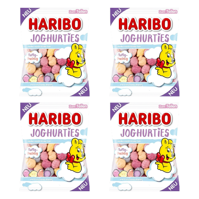 Набір Цукерки Жувальні 4шт Haribo Joghurties 160g - Retromagaz
