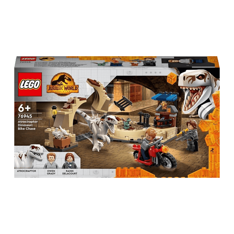 Конструктор Lego Переслідування Атроцираптора на Мотоциклі Jurassic World 76945 Новий - Retromagaz