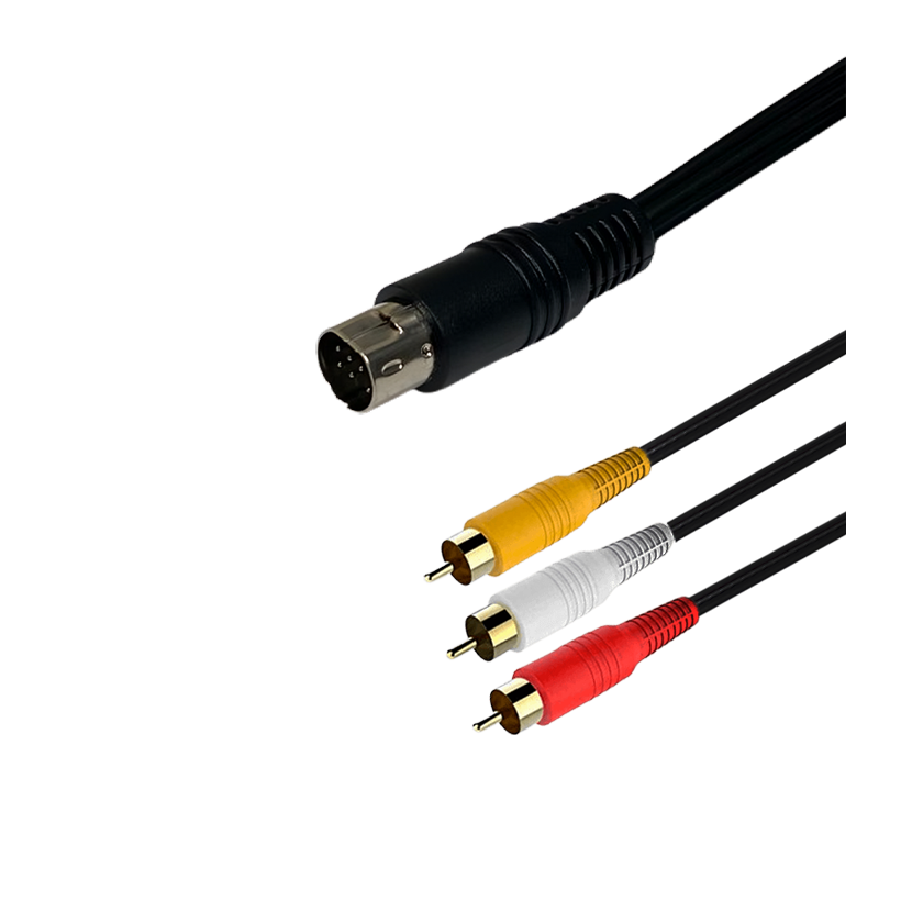 Кабель RMC Saturn Composite 3RCA - AV Multi Out Black 1.8m Новый - Retromagaz